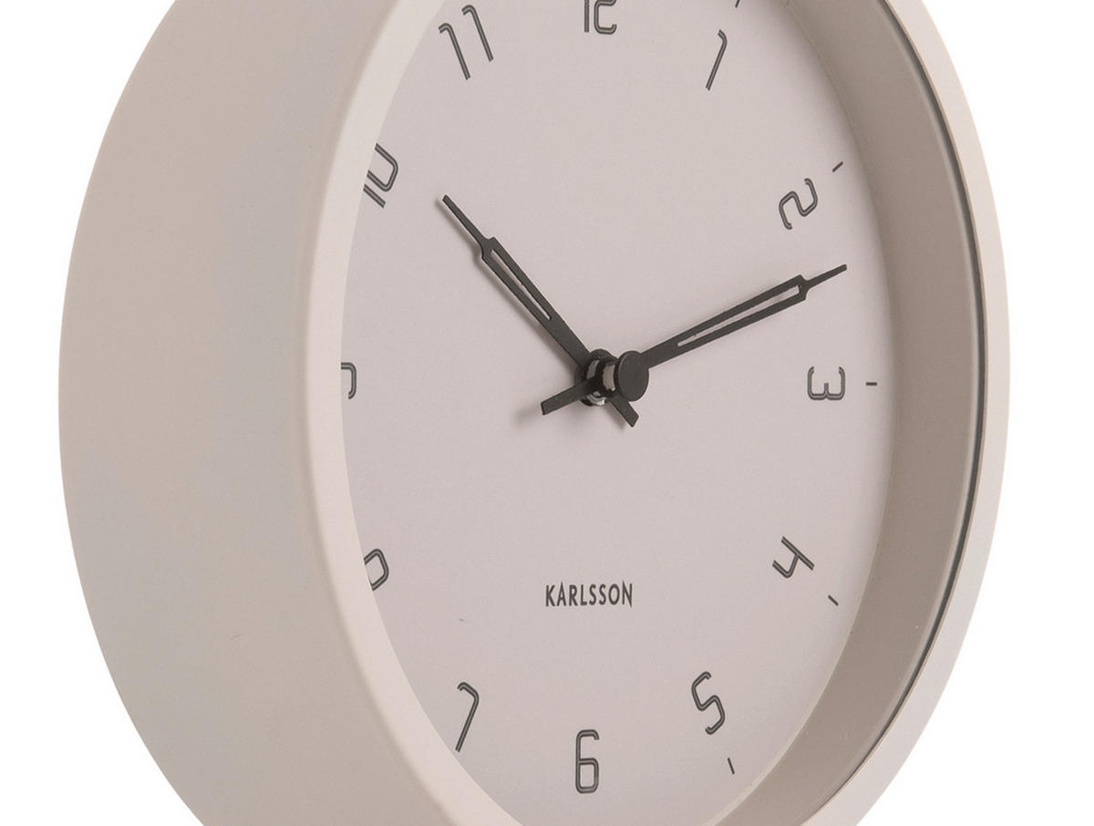TISCHUHR Stark 4.5/22.5 cm - Grau, Metall (15/22.5/4.5cm) - Karlsson