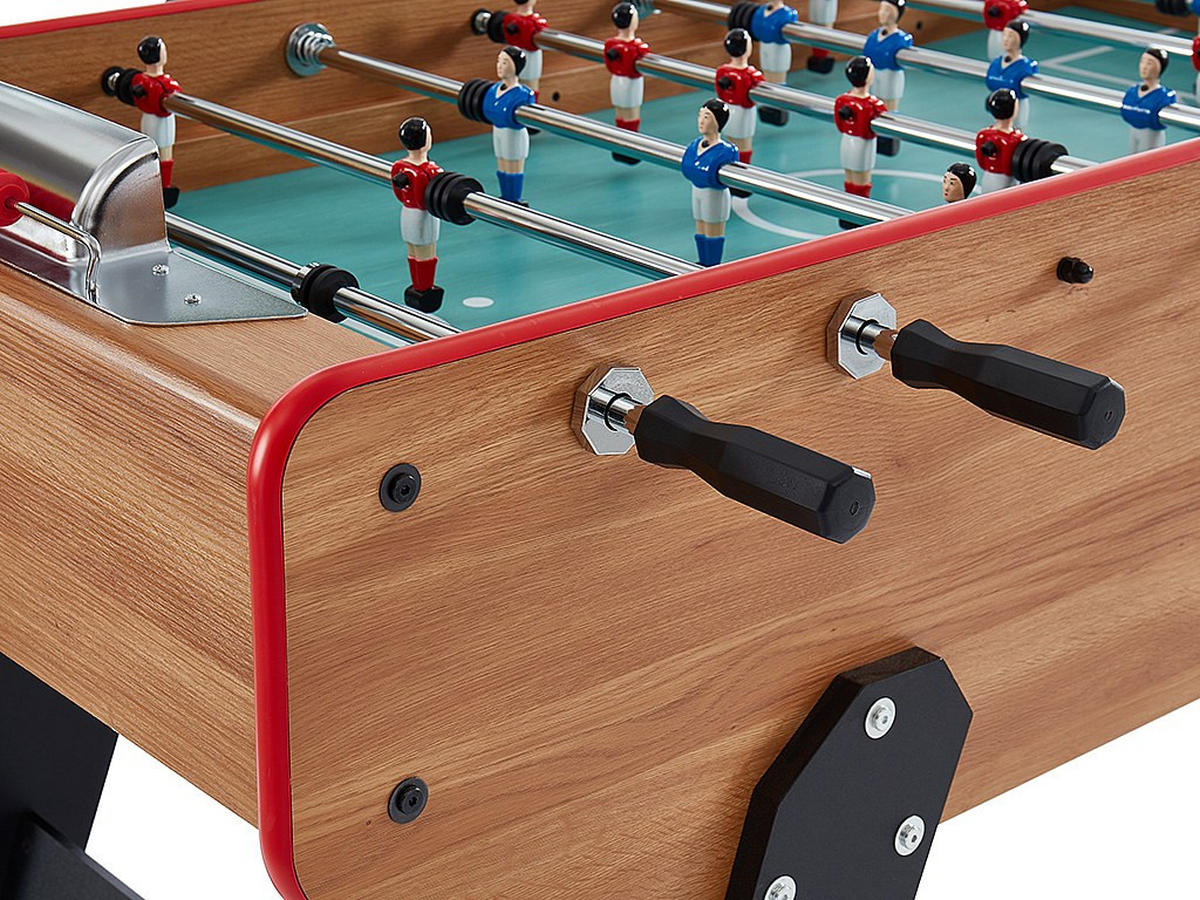 TISCHFUSSBALLTISCH - MDF - 153 x 77,6 x 96 cm - Eichefarben - PAULO - Naturfarben, Holz (153/77.6cm) - Vente-Unique