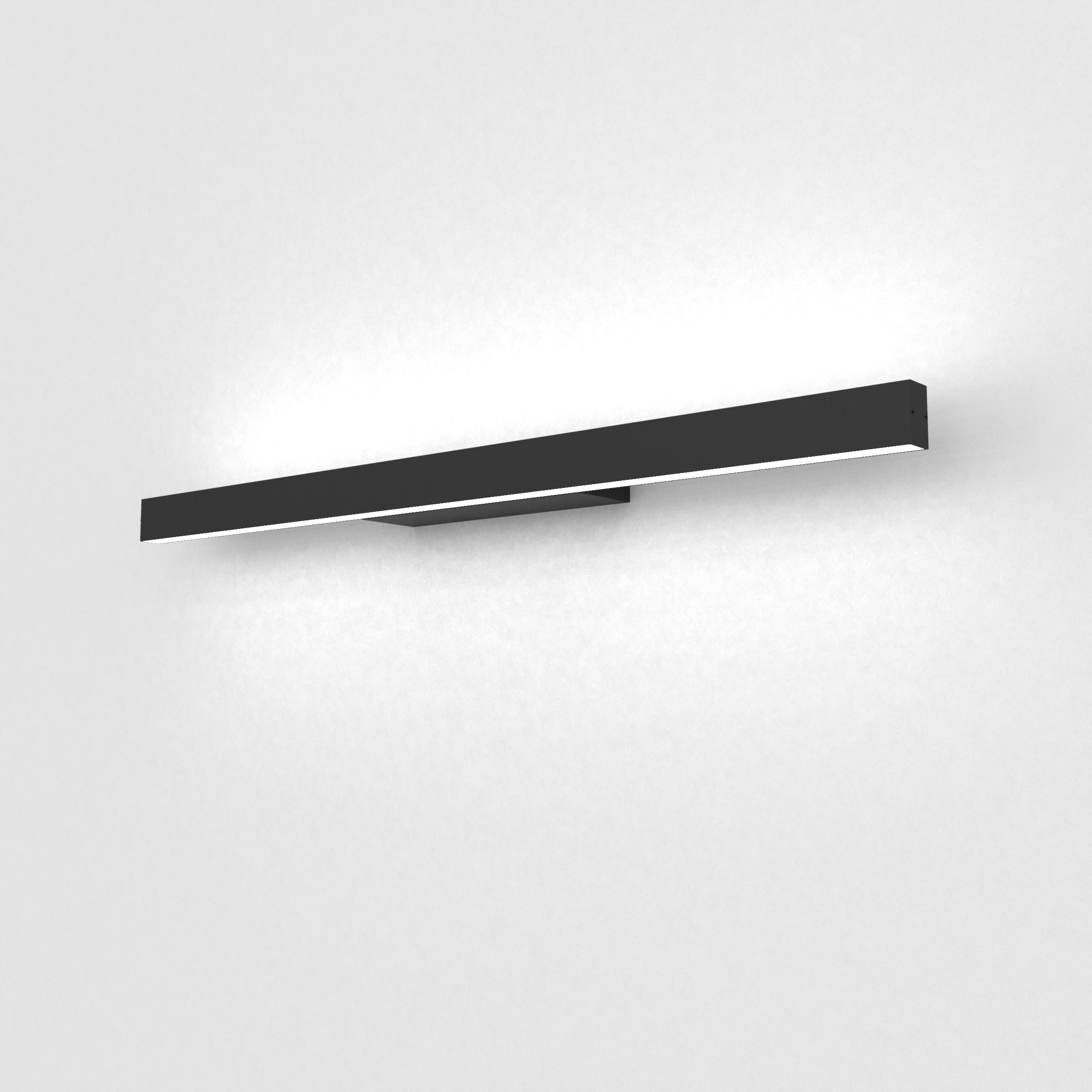 Lumicom Led-Wandleuchte Schwarz 60x3.1x7 cm