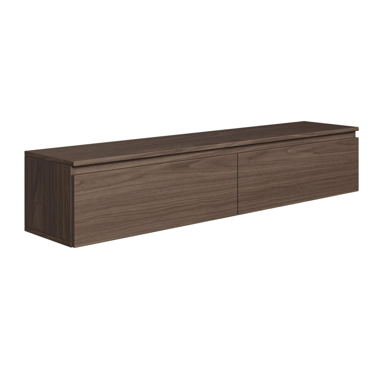 TV stolek Bemmi ořech Wisconsin 150/28/32 cm - tmavě hnědá, kompozitní dřevo (150/28.4/31.8cm) - Selsey