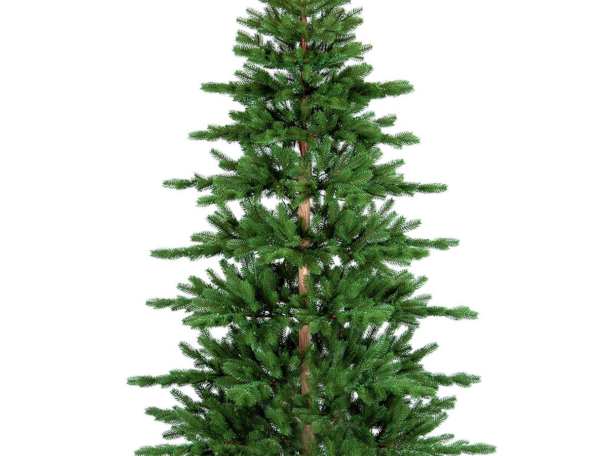LAALU WEIHNACHTSBAUM künstlich grün DELUXE Tanne WOODY 210 cm - Grün, Kunststoff (210cm) - LAALU