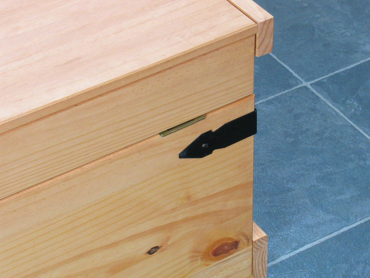 TRUHE Holz - Naturfarben, Holz (92/46/52cm) - ebuy24