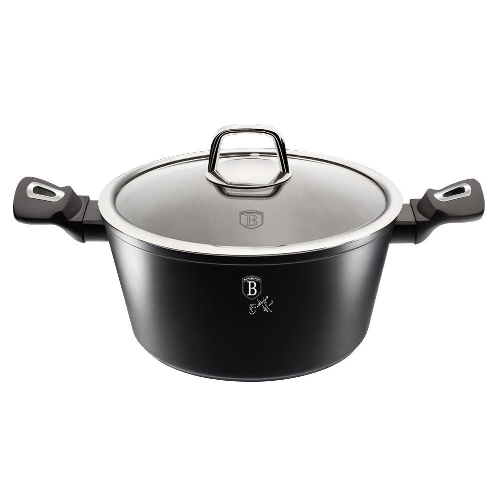 TOPF Schwarz 20/20/10 cm BH1851 - Schwarz, Metall (20cm) - Berlinger Haus