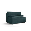SOFA Mira ohne Armlehnen mit Schlaffunktion - Türkis, Textil (131/90/85cm) - SIMKAM Furniture