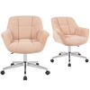 BÜROSTUHL Mika-Nio - Chromfarben/Rosa, Textil/Metall (65/78/66cm) - DUBI Möbel