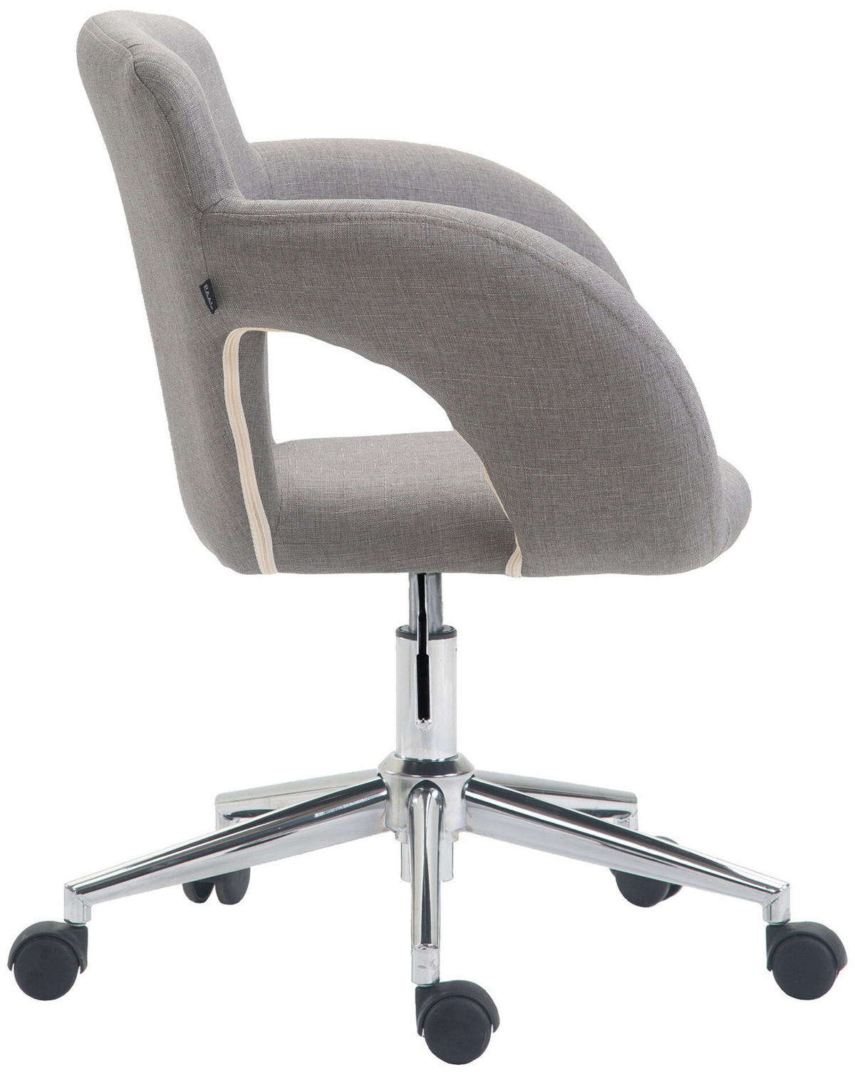 BÜROSTUHL Eddy, Stoff Grau - Grau, Textil/Metall (62/91/56cm) - TPFLiving