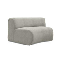 SOFAELEMENT Chenille Stoff Beige - Beige/Schwarz, Kunststoff/Textil (147/70/89cm) - Makamii