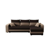 ECKSOFA HEWLET L BIS Rainbow 41+05 Rechts mit Schlaffunktion - Braun, Textil (240/140cm) - Bedante