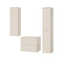 BADMÖBEL-SET Color Macadamia 3-Teilig (2S 60 + 1D 100 + 2D 160) - Beige, Holzwerkstoff (120/160/45cm) - mzm24