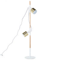 STEHLAMPE Owens 28/28/125 cm - Weiß, Holz (28/28/125cm) - Beliani