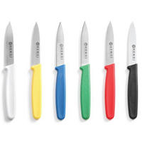 HACCP-SCHÄLMESSER, 6 Stück, 75 mm - Hendi 842003 - Schwarz/Weiß, Kunststoff/Metall (25cm) - Hendi
