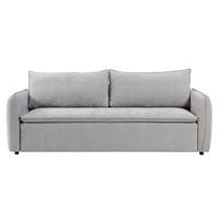 SCHLAFSOFA Ander Grau 224 cm x 89 cm - Grau, Textil (224/89/92cm) - Kenay Home