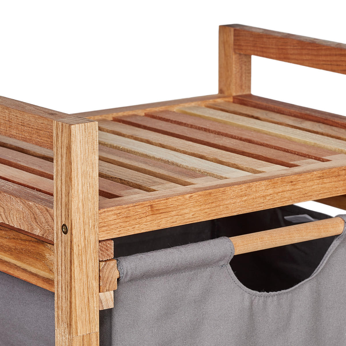 BADREGAL - Multicolor, Holz/Textil (43.5/96/33.5cm) - Relaxdays