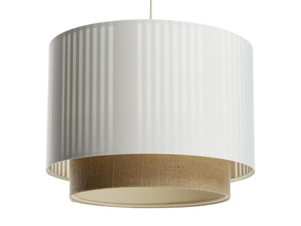 HÄNGELEUCHTE Weiß 50/106 cm - Weiß/Braun, Kunststoff (36/0.6/106cm) - ONZENO
