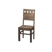 STUHL Massivholz 45 x 45 x 100 cm grau NATURE GREY #120 - Grau, Holz (45/100/45cm) - Massivmoebel24