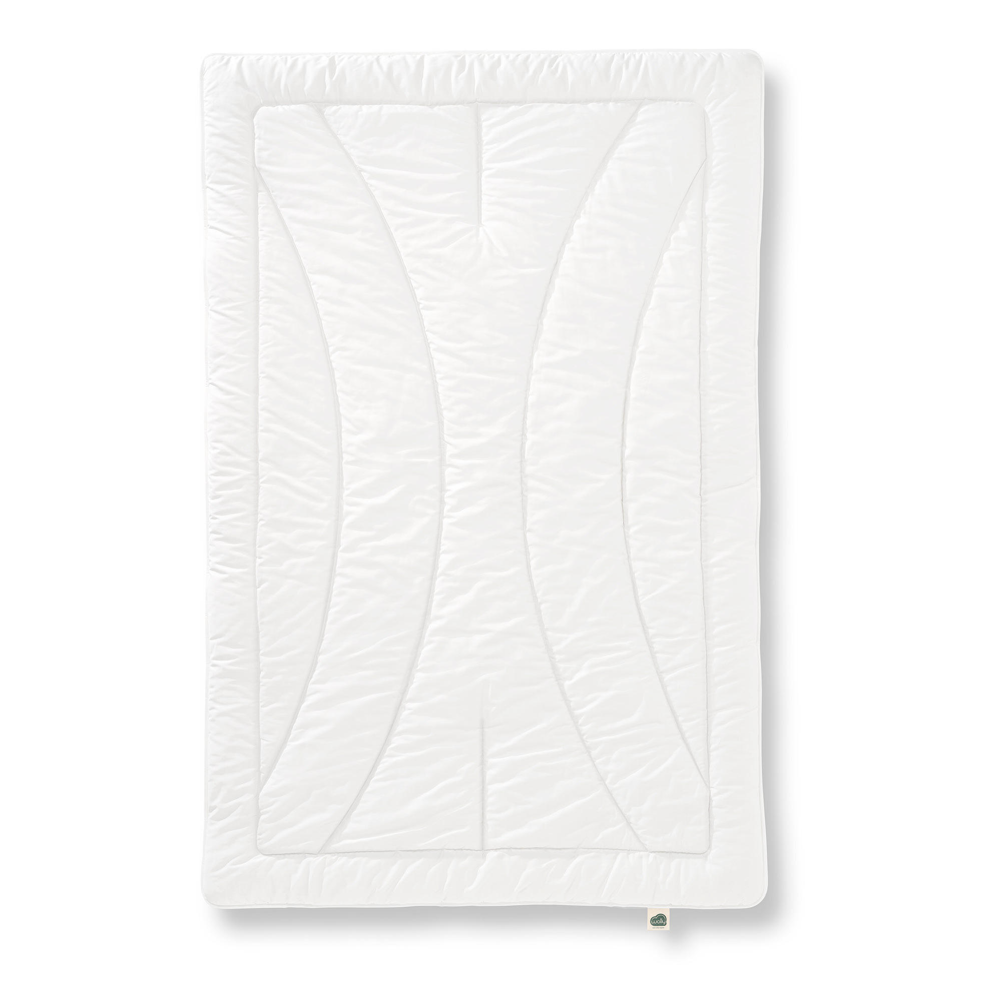 WINTERBETTDECKE MERINOWOLLE Schurwolle warm - Weiß, Naturmaterialien/Textil (135/200cm) - wolly
