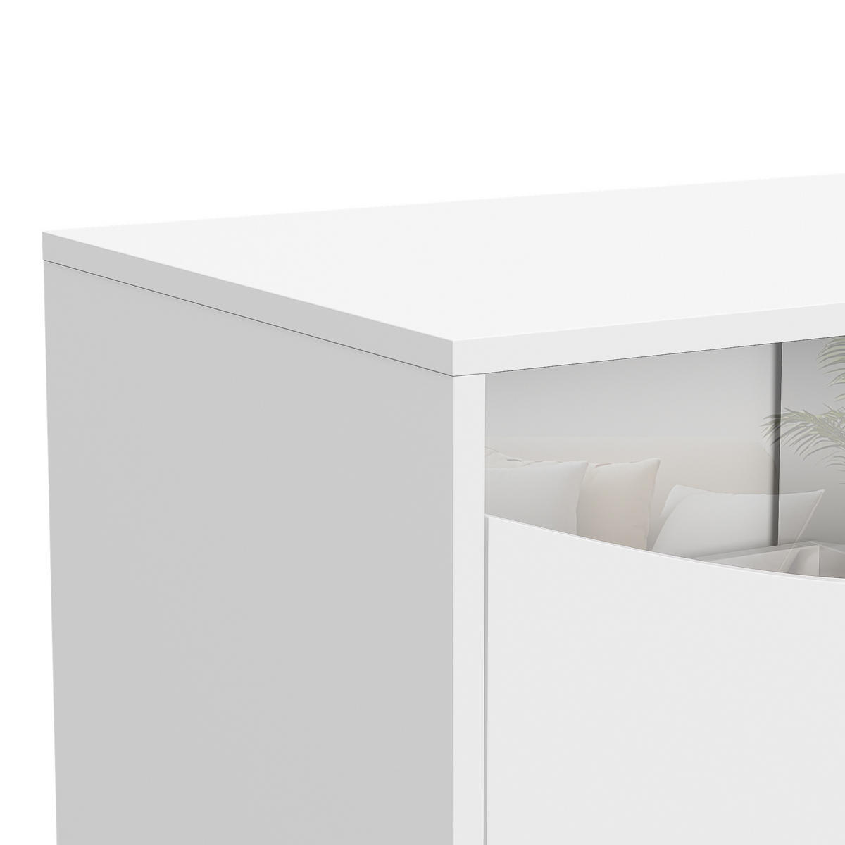 TV-LOWBOARD 180x40x50 cm LED weiß - Weiß, Holz (180/50/40cm) - LEBENLANG