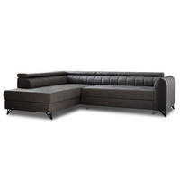 ECKSOFA Alice, Seite: Links - Grau, Holz/Textil (250/179cm) - Sofnet