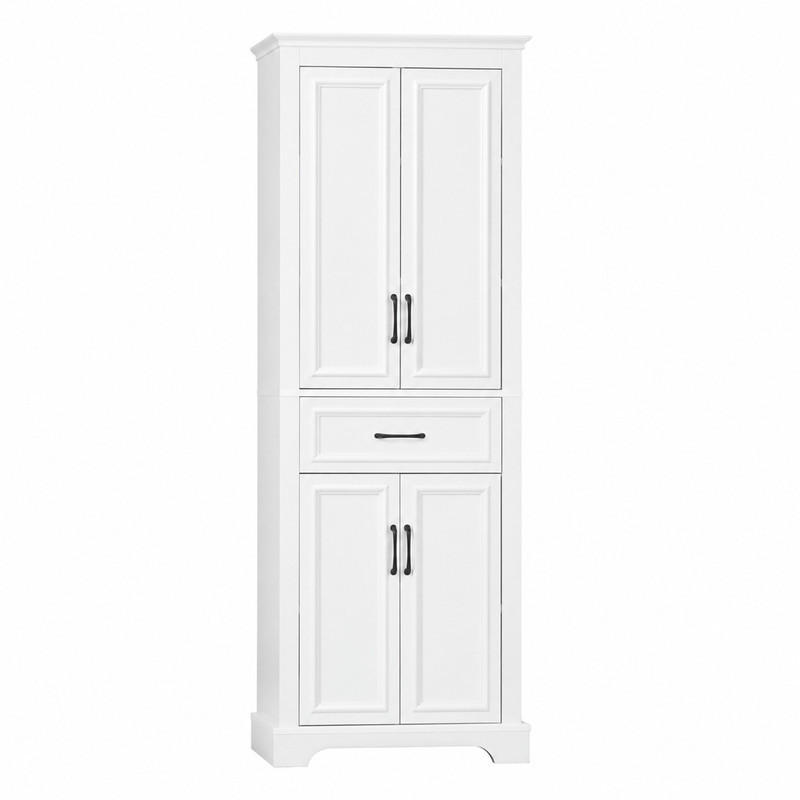 Beauniv Badezimmerschrank Weiß 38x180x57 cm