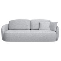 3-SITZER-SOFA Savoy Hellgrau mit Schlaffunktion - Hellgrau/Schwarz, Kunststoff/Textil (254/96/105cm) - Selsey