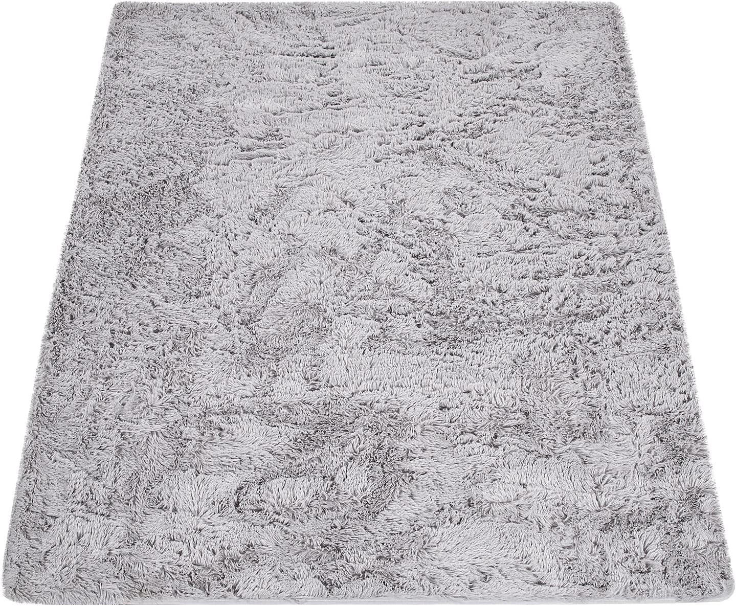 HOCHFLORTEPPICH 60/100 cm Silky 591 - Silberfarben, Textil (60/100cm) - Paco Home