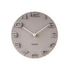 WANDUHR On The Edge Ø42 cm - Grau, Kunststoff (42/42/5cm) - Karlsson