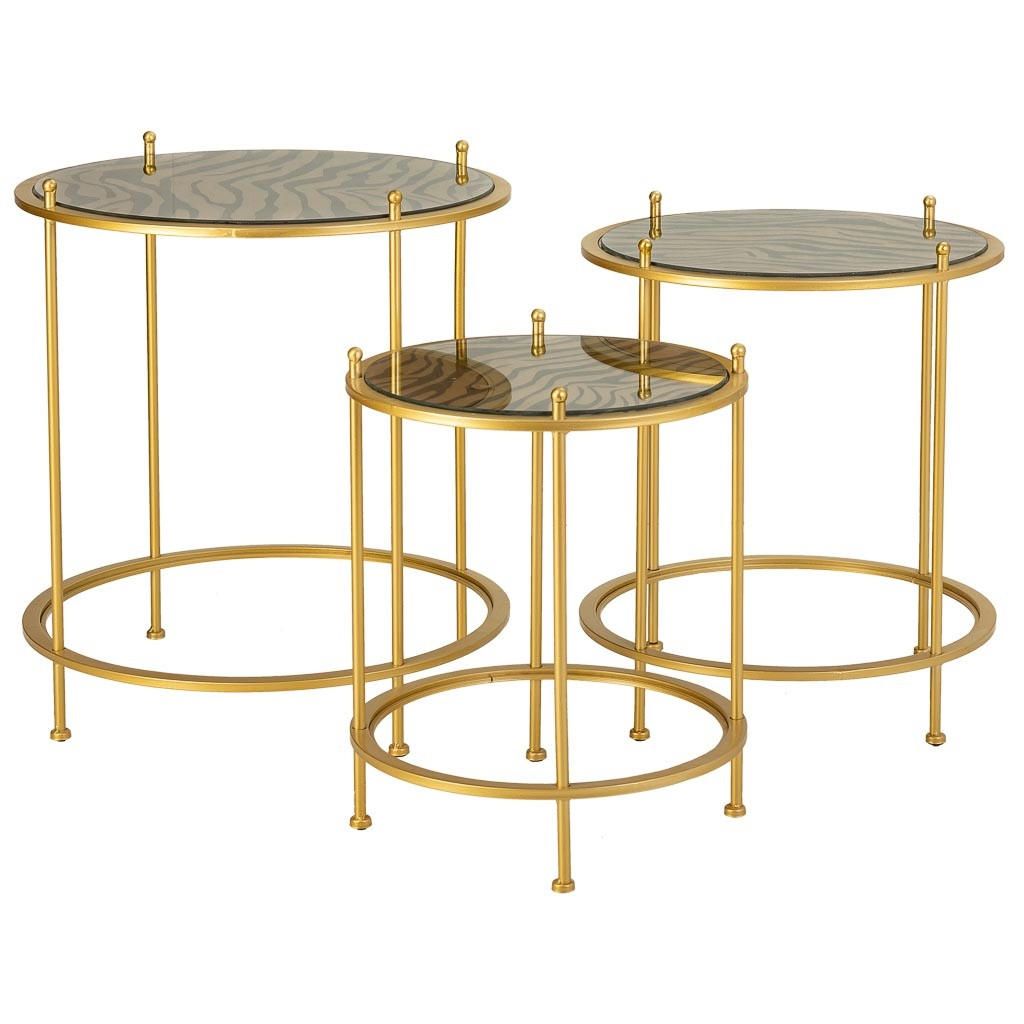 Wanderlust Tisch Gold 53x60x53 cm