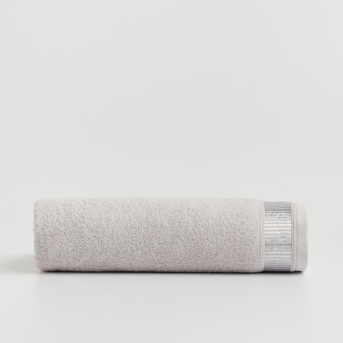 BADETUCH Alicanty - Hellgrau, Textil (100/150cm) - home&you