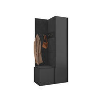 MOBILIER PENTRU HOL Orion XXIV - grafit/antracit, material plastic/compozit lemnos (82/186/46cm) - MIRJAN24