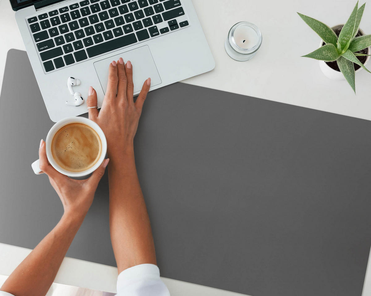 SCHREIBTISCHUNTERLAGE 100x50 cm Marine - Cappuccino, Kunststoff (100/50/1.6cm) - Wallfluent