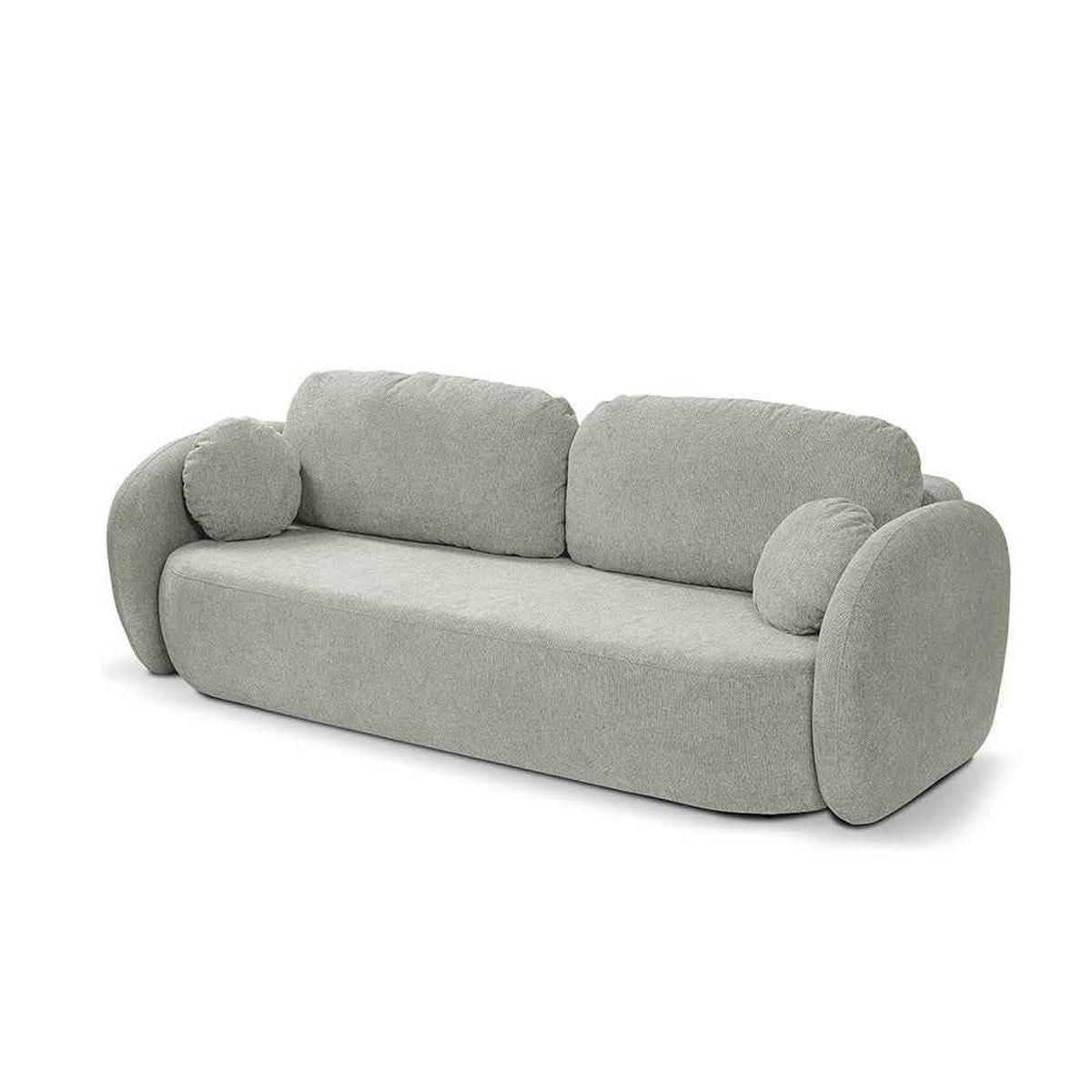 SOFA OLEMO Grau - Grau, Textil (238/86.5/101cm) - Pillovely