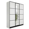 KLEIDERSCHRANK EDEN 3-Türen v2 - 156,4x205x39 cm - Weiß - Weiß, Holzwerkstoff (156.4/205/39cm) - Kier Furniture