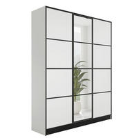 KLEIDERSCHRANK EDEN 3-Türen v2 - 156,4x205x39 cm - Weiß - Weiß, Holzwerkstoff (156.4/205/39cm) - Kier Furniture
