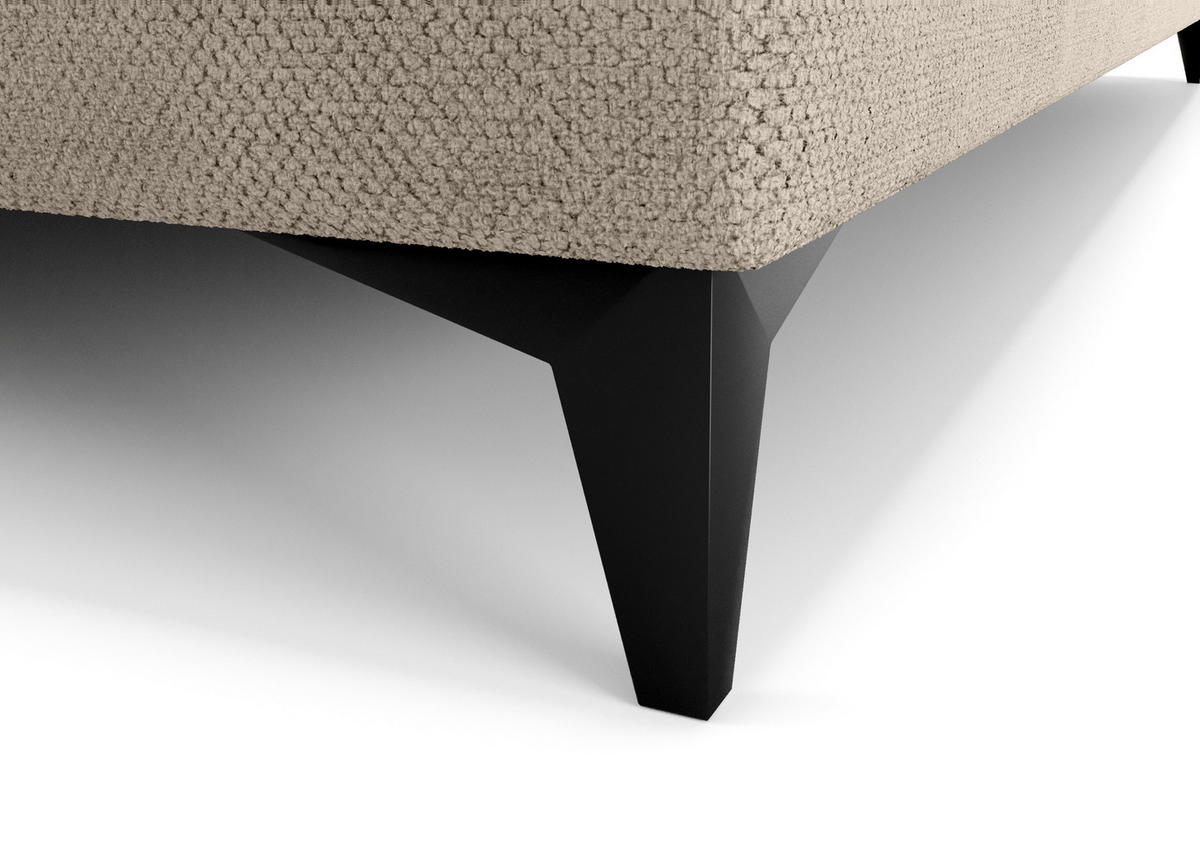 BOXBETT ONO mit Matratze H3, Bonell und Topper 160x200 CURIO 11 - Braun, Textil (160/200cm) - Bedante