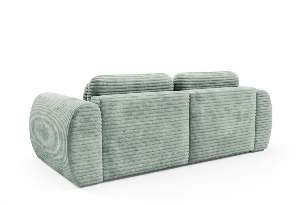 SCHLAFSOFA Simone - Salbeigrün, Holzwerkstoff/Textil (266/95/110cm) - Fun Möbel
