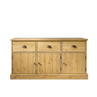 KOMMODE aus Massivholz Dakota 3 - Hellbraun, Holz (152/80/46cm) - Seart