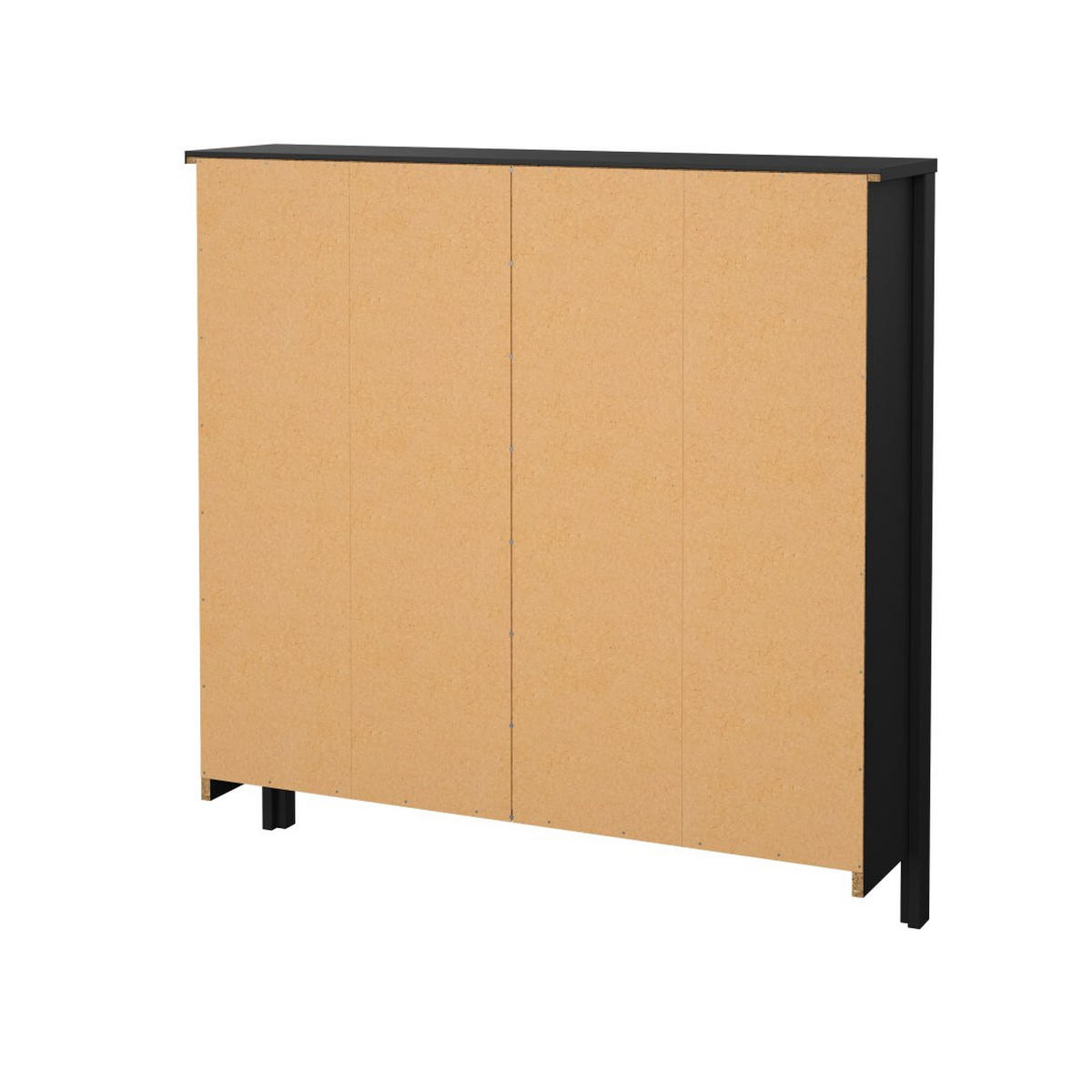 SCHUHSCHRANK, Madrid, Schwarz, Melamin., 103 x 25 x 103 cm - Schwarz, Holzwerkstoff (103/103/25cm) - ebuy24