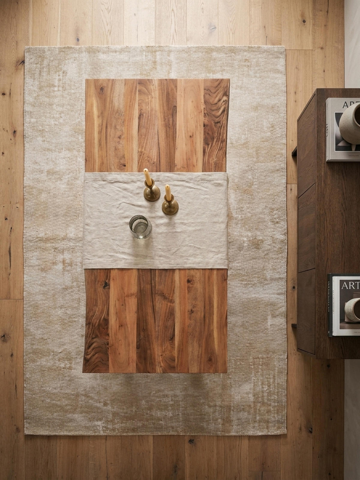 ESSTISCH Massivholz Metall X-Gestell Baumkante Industrial KRETA, Goldbraun-Schwarz 160x80x76 cm - Schwarz/Braun, Holz/Metall (80/160/76cm) - KADIMA DESIGN