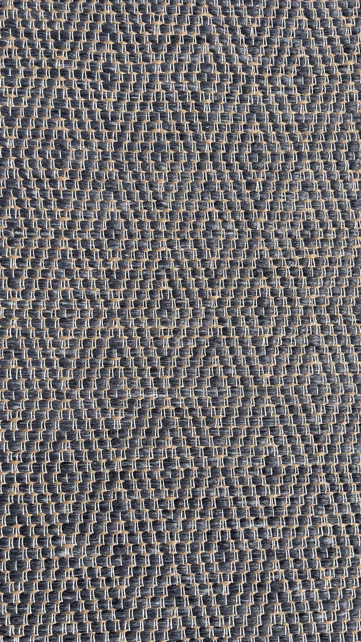TEPPICH aus recycelten Fasern handgewebt grau - Grau, Naturmaterialien (140/200cm) - AFK Living