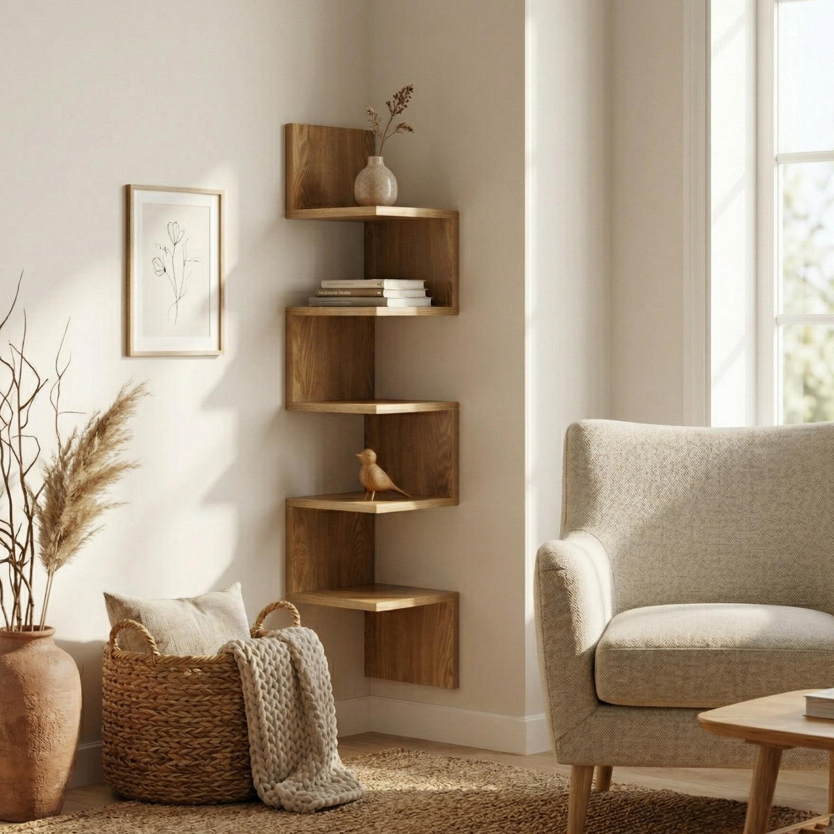WANDREGAL Vico 22/119 cm - Braun, Holzwerkstoff (22.2/119/22.2cm) - EDAXO