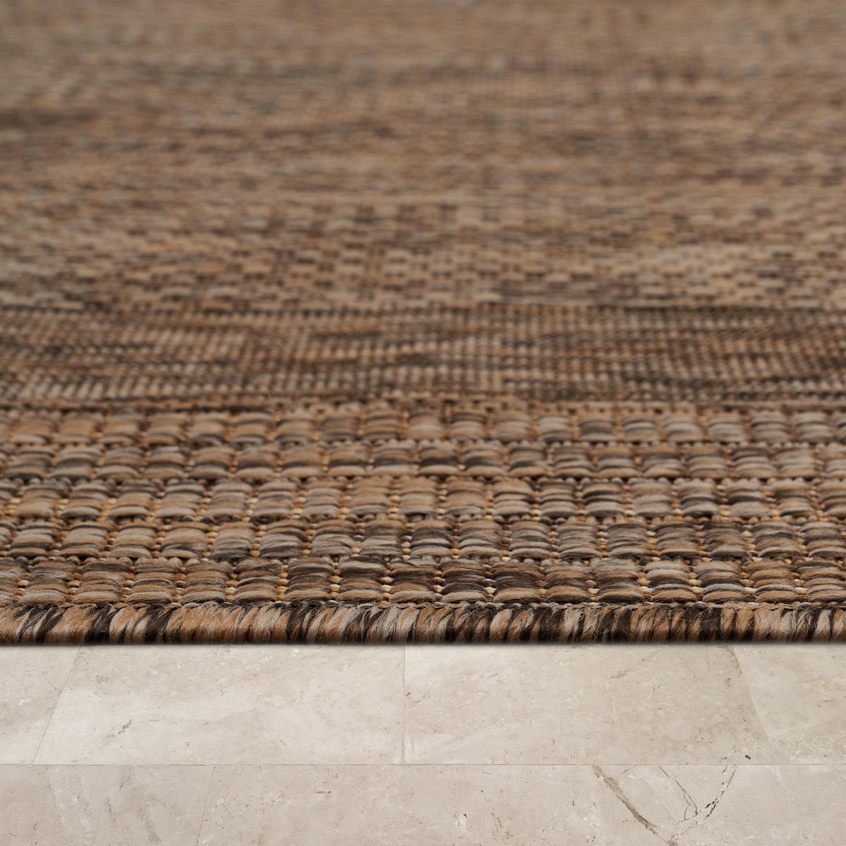 OUTDOORTEPPICH 160/160 cm Roma 272 - Braun, Textil (160/160cm) - Paco Home