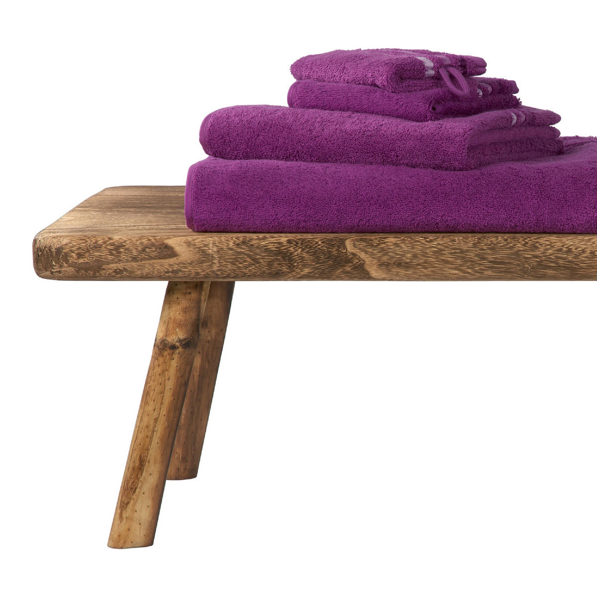 GÄSTETUCHSET Skyline Color - 5-teilig - 30 x 50 cm - Violett - Violett, Textil (30/50cm) - SCHIESSER