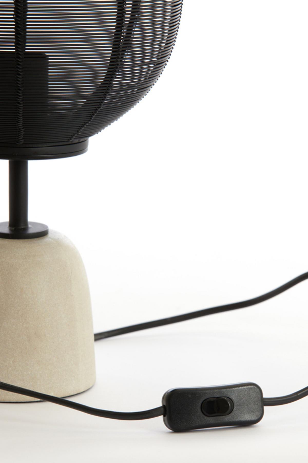 TISCHLAMPE Joley Schwarz Ø26/46 cm - Schwarz, Metall (26/26/46cm) - Light & Living