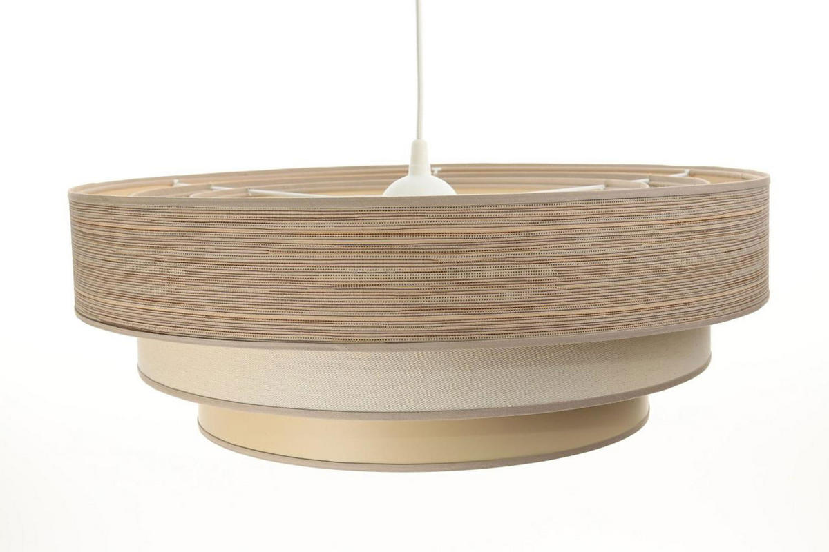 HÄNGELEUCHTE Beige 60/20 cm - Braun, Kunststoff (60/1.5/20cm) - ONZENO