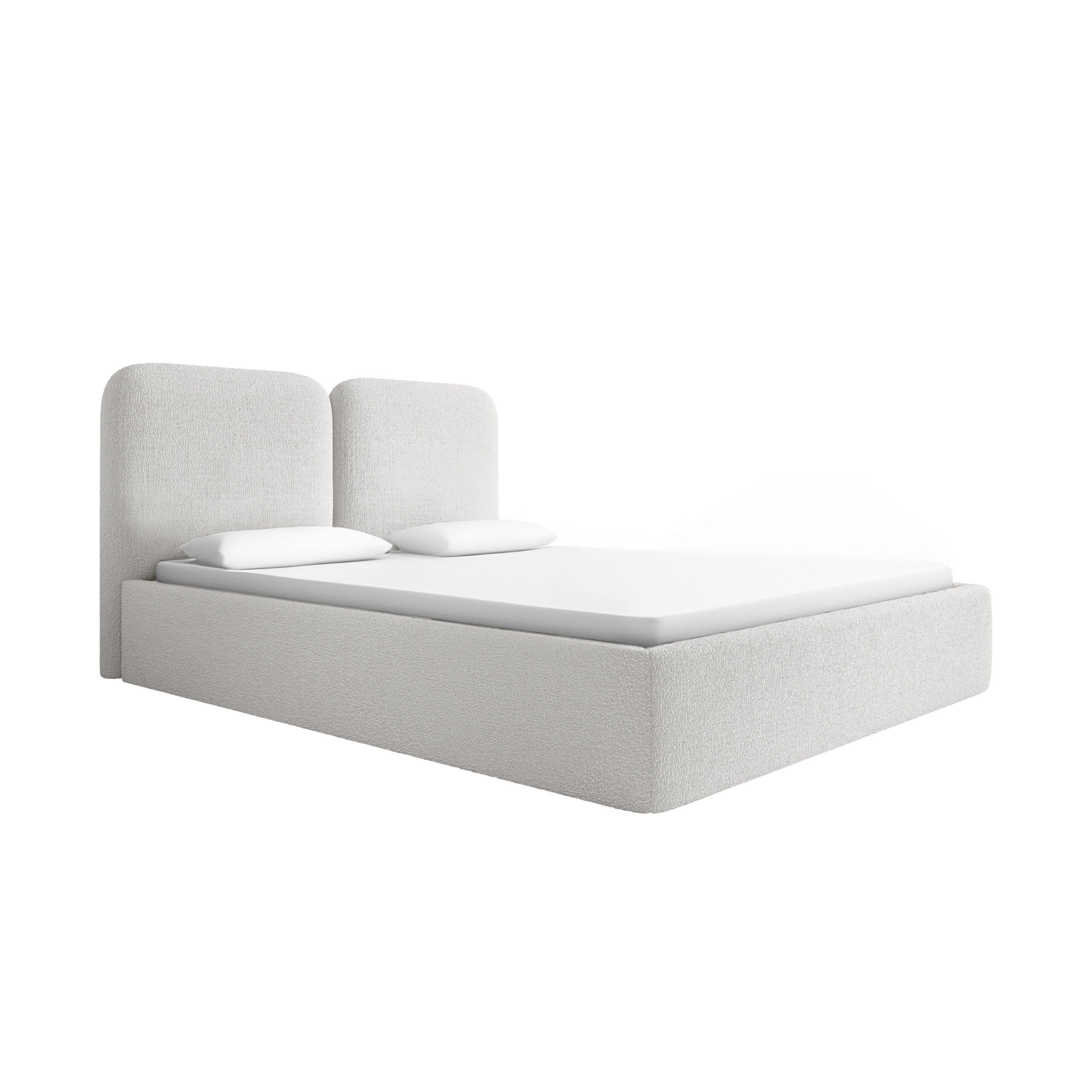 POLSTERBETT Fistera Creme 140x200 cm - Creme, Textil (140/200cm) - Fedve