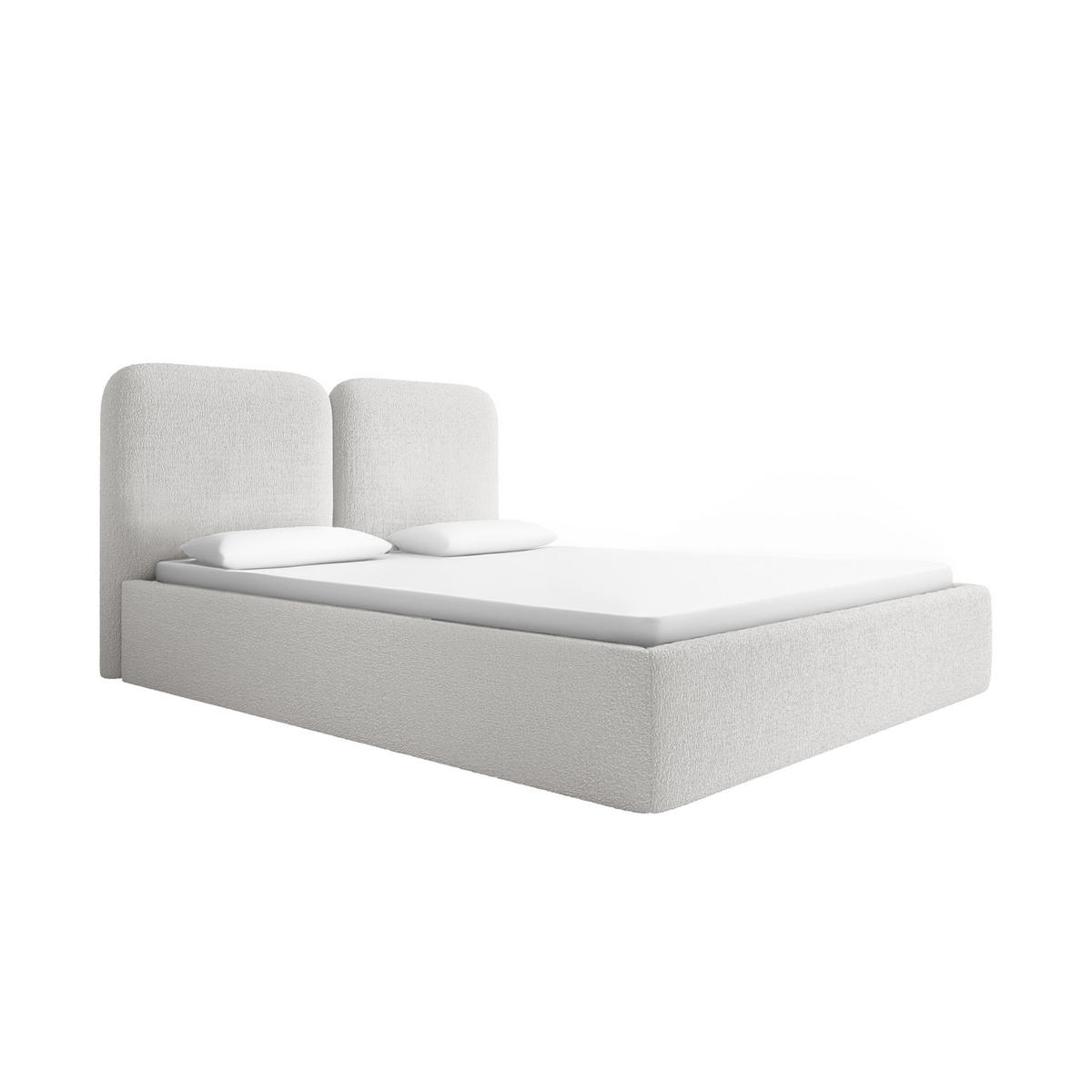 POLSTERBETT Molgan Creme 160x200 cm - Creme, Textil (160/200cm) - Meblito