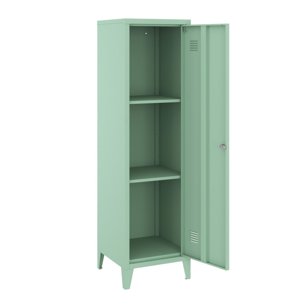 EINZELSPIND Kurikka - Pastellgrün, Metall (38/137/38cm) - [en.casa]