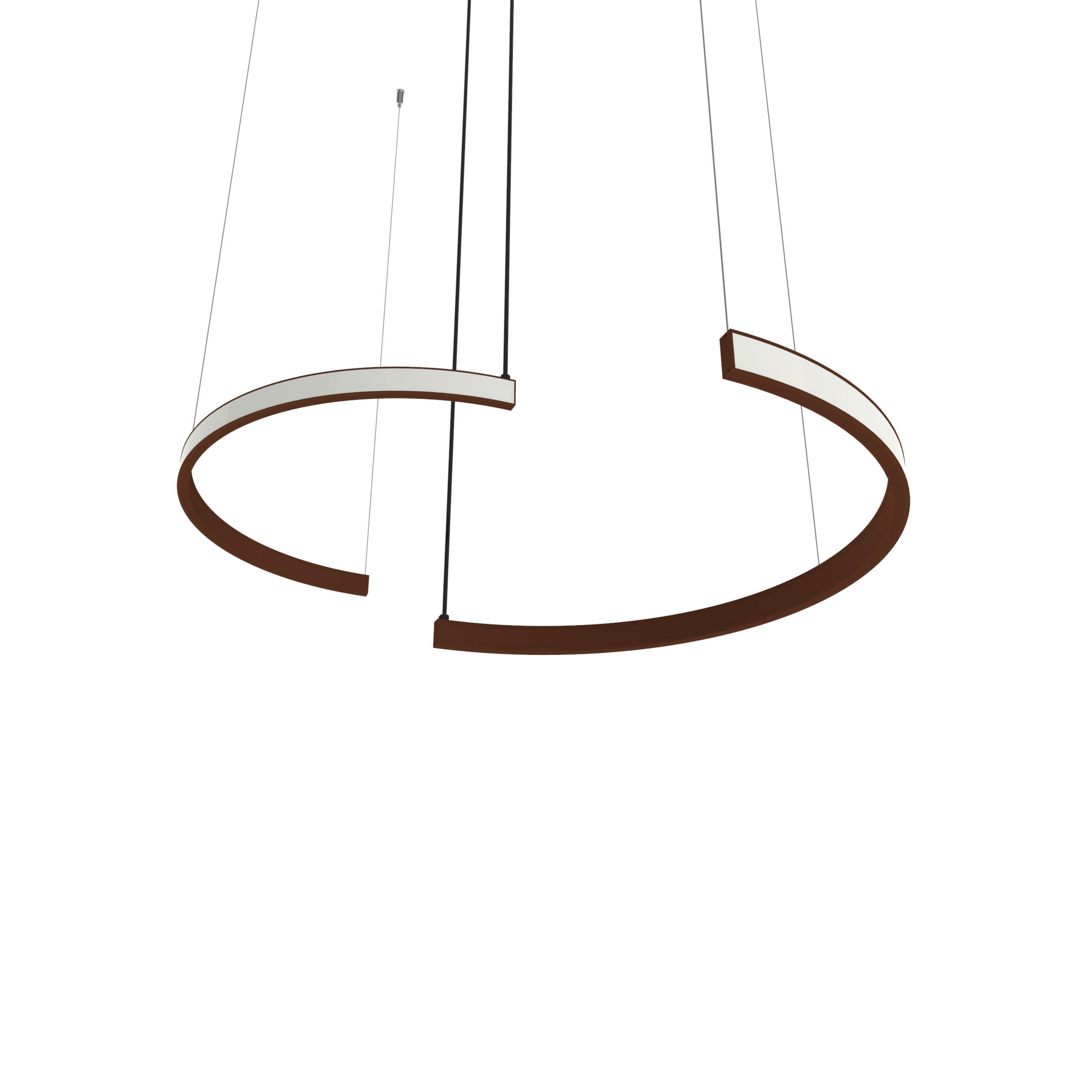 Lumicom Led-Hängeleuchte Dunkelbraun 62x120x3.1 cm