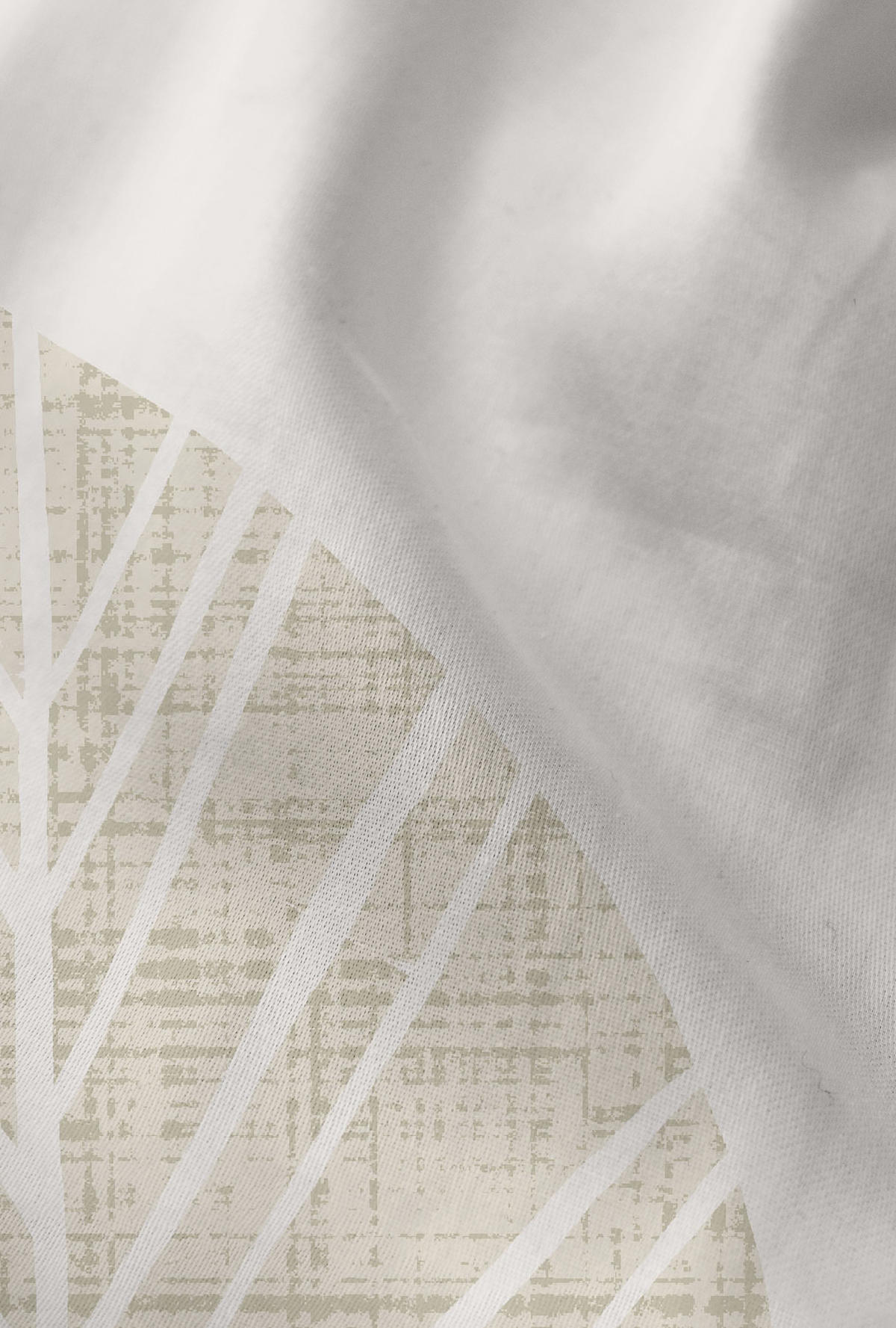 BETTWÄSCHE-GARNITUR Premium Biber Blätter Groß pistaziengrün, 135x200 cm + 80x80 cm - Hellgrün, Textil (135/200cm) - biberna