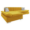 ECKSOFA Malwi Premium, Seite: Links - Dunkelgelb, Holz/Textil (278/161cm) - MIRJAN24